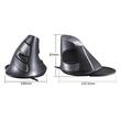 Mouse vertical Delux M618BU negru