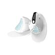 Mouse vertical Delux M618XSD alb iluminare RGB