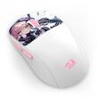 Mouse gaming Bluetooth cu si fara fir Redragon Klyamoor Pro Standard Anime alb cu roz