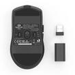 Mouse gaming wireless bluetooth si cu fir Redragon Axion negru 45K DPI ultra usor