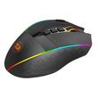 Mouse gaming wireless si cu fir Redragon Enlightment Pro negru iluminare RGB