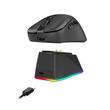 Mouse gaming wireless bluetooth si cu fir Redragon Ebony Standard negru ultra usor 24K DPI cu dock de incarcare magnetic cu iluminare RGB