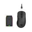 Mouse gaming wireless bluetooth si cu fir Redragon Ebony Standard negru ultra usor 24K DPI cu dock de incarcare magnetic cu iluminare RGB