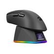 Mouse gaming wireless bluetooth si cu fir Redragon Ebony Ultra negru ultra usor 30K DPI cu dock de incarcare magnetic cu iluminare RGB si display