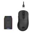 Mouse gaming wireless bluetooth si cu fir Redragon Ebony Ultra negru ultra usor 30K DPI cu dock de incarcare magnetic cu iluminare RGB si display