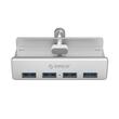 HUB USB Orico USB3.0 MH4PU-P cu prindere pentru birou