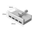 HUB USB Orico USB3.0 MH4PU-P cu prindere pentru birou