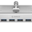 HUB USB Orico USB3.0 MH4PU-P cu prindere pentru birou