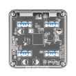 Hub Orico MH4U-U3-10 4 Port-uri USB 3.0 Transparent 