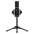 Microfon Streamplify MIC RGB cu trepied