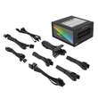 Sursa full modulara Aerocool Mirage Gold 750W neagra iluminare aRGB