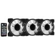 Set 3 ventilatoare Aerocool Mirage 120mm iluminare aRGB