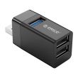 HUB USB Orico MINI-U32 Mini 3-in-1 negru