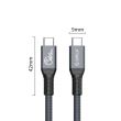 Cablu USB Orico TBZ4 Thunderbolt 4 2m gri