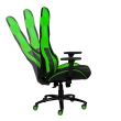 Scaun gaming Inaza Predator negru cu verde