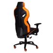 Scaun gaming Inaza Predator negru cu portocaliu