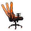 Scaun gaming Inaza Predator negru cu portocaliu
