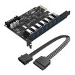 Adaptor PCI-Express Orico PVU3-7U 7 Port USB 3.0