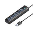 HUB USB Orico PW7U-U3 7port-uri USB 3.0 15cm negru