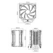 Cooler procesor Deepcool AS500 Plus iluminare RGB