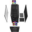 Carcasa Deepcool CC360 neagra iluminare aRGB