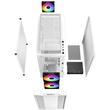 Carcasa Deepcool CC360 alba iluminare aRGB