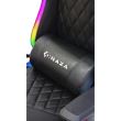 Scaun gaming Inaza Rainbow negru iluminare RGB