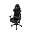 Scaun gaming Inaza Rainbow negru iluminare RGB