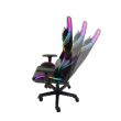 Scaun gaming Inaza Rainbow negru iluminare RGB