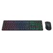 Kit tastatura si mouse wireless Redragon S107 Gaming Essentials KS iluminare RGB
