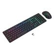 Kit tastatura si mouse wireless Redragon S107 Gaming Essentials KS iluminare RGB