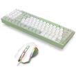 Kit tastatura mecanica si mouse Redragon Ultimate Gaming Rig albe iluminare RGB
