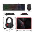 Kit gaming Redragon S137 Gaming Essentials 4 in 1 negru iluminare RGB