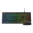 Kit tastatura si mouse Redragon S141 negru iluminare RGB