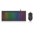 Kit tastatura si mouse Redragon S141 negru iluminare RGB