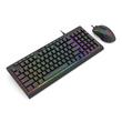 Kit tastatura si mouse Redragon S141 negru iluminare RGB