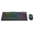 Kit tastatura si mouse Redragon S151 Gaming Essentials negru iluminare RGB