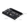 Adaptor Orico S22TM2 M.2 – SATA negru, 1x slot M.2
