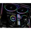 Cooler procesor cu lichid cu display ID-Cooling SL240 negru iluminare aRGB