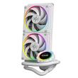 Cooler procesor cu lichid cu display ID-Cooling SL240 alb iluminare aRGB