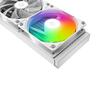 Cooler procesor cu lichid cu display ID-Cooling SL240 XE alb iluminare aRGB