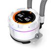 Cooler procesor cu lichid cu display ID-Cooling SL360 XE alb iluminare aRGB