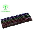 Tastatura mecanica gaming T-Dagger Corvette neagra iluminare rainbow