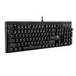 Tastatura gaming mecanica T-Dagger Escort neaga iluminare alba switch-uri rosii