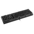 Tastatura gaming mecanica T-Dagger Escort neaga iluminare alba switch-uri rosii