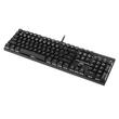 Tastatura gaming mecanica T-Dagger Escort neaga iluminare alba switch-uri rosii