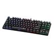 Tastatura mecanica T-Dagger Bora neagra iluminare Rainbow
