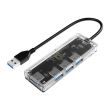 HUB USB Orico TA1U3-4A 4 port-uri USB 3.0 transparent