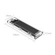 Rack SSD Orico TCM2F-C3 USB 3.1 SATA M.2 transparent