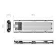 Rack SSD Orico TCM2-C3 USB 3.1 NVMe M.2 transparent